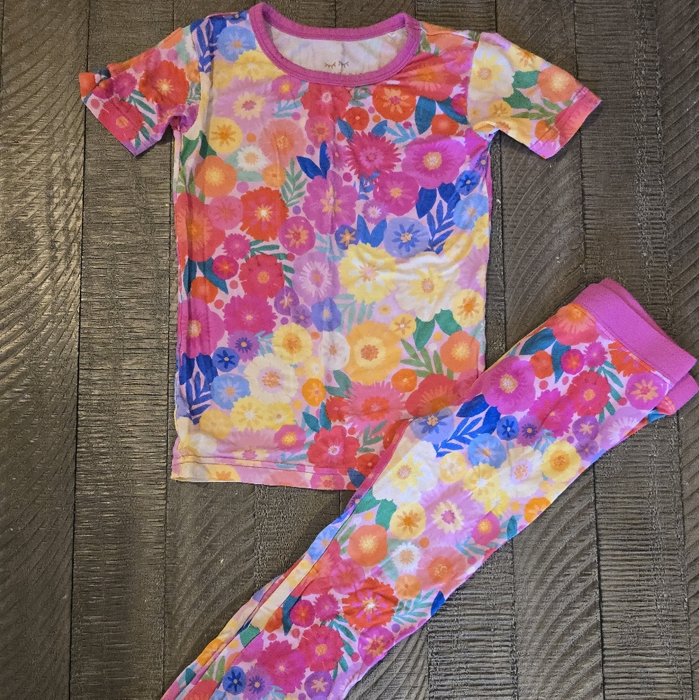 Little Sleepies Multicolor Floral Pajama Set